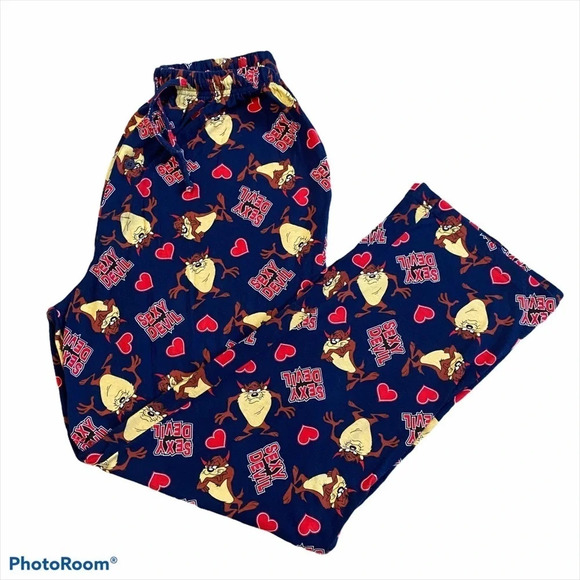 Looney Tunes Mens Lounge Pants Cotton Sexy Devil L - Picture 5 of 6